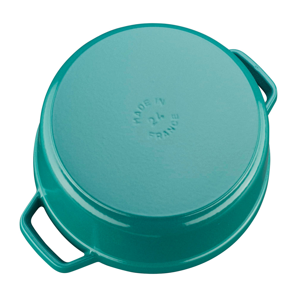 Staub Cast Iron 7-qt Round Cocotte - White Truffle, Made in France