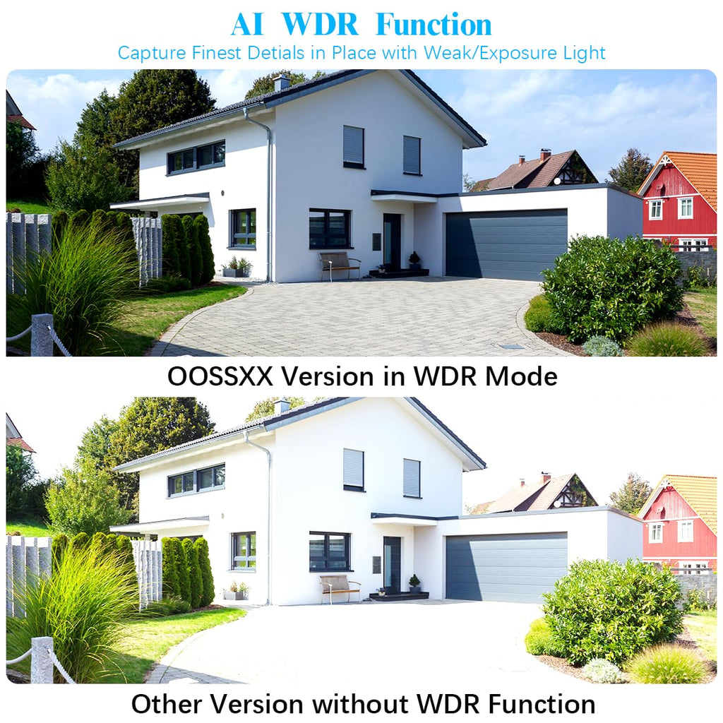 OOSSXX 5MP Definition Full HD Wired Security Camera System Outdoor AHD Dome Bullet Home Video Surveillance Cameras CCTV Camera Security System