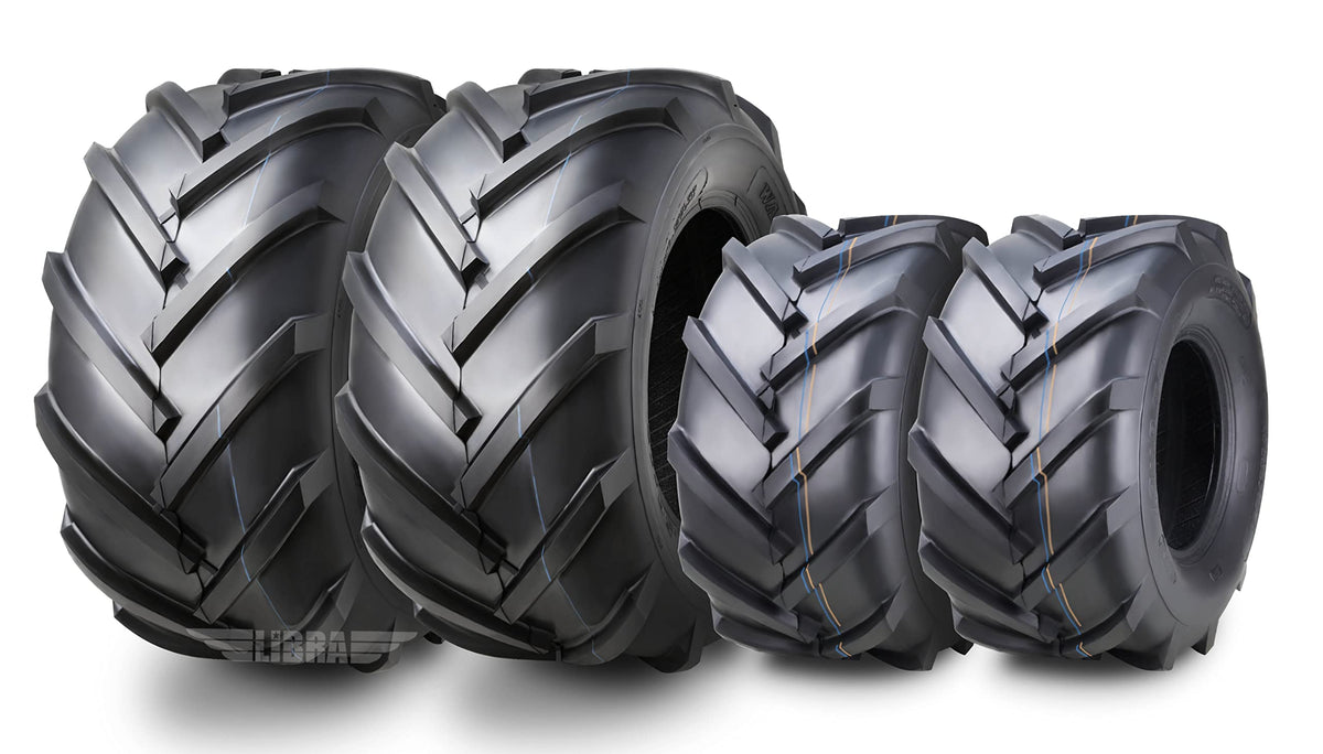 WANDA 4PC 15X6-6 & 20X10-8 Lawn Mower Tractor Tires Super Lug -13078/13071