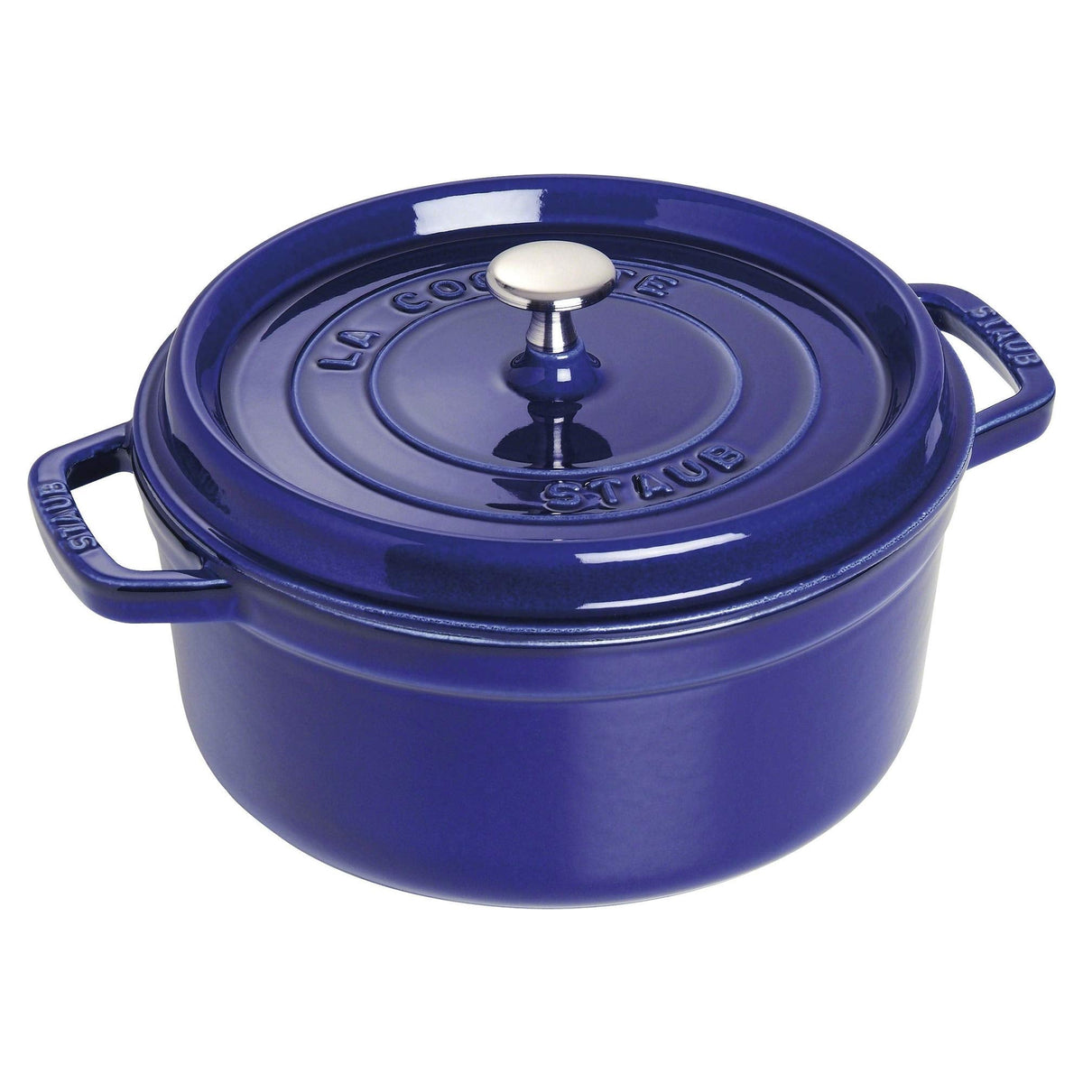 Staub Cast Iron 7-qt Round Cocotte - White Truffle, Made in France