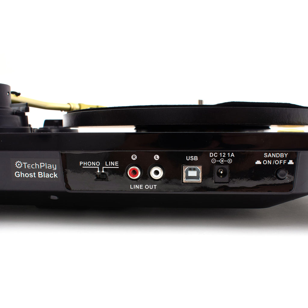 TechPlay Ghost, 2 Speed Belt Driven Turntable with Bluetooth Broadcast. Connects to Your Bluetooth Speakers wirelessly.