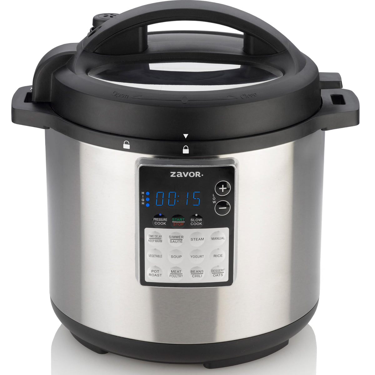 Zavor LUX LCD 6 Quart Multi-cooker with America's Test Kitchen Multicooker Perfection Cookbook, Stainless Steel