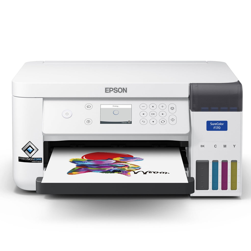 Epson SureColor F170 Dye-Sublimation Printer C Compact 8.5" x 11" Format C Includes Genuine Epson Ink, User Guide & Power Cable C Original OEM