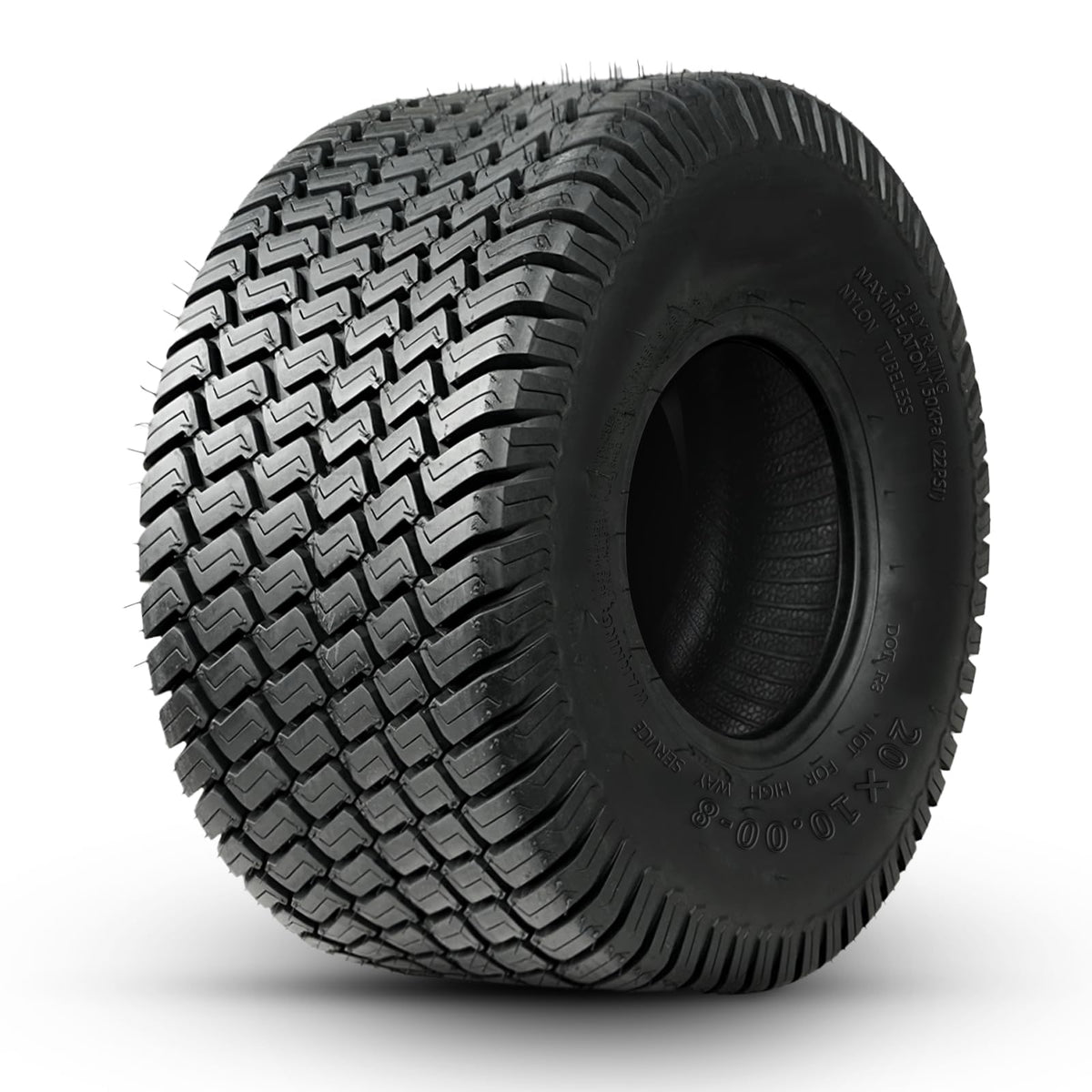 TRIPOWER 24x9.50-12 Lawn Mower Tire, 1 Pack Single Replacement Tire, 4PR Tubeless Turf Tire for Riding Mowers and Garden Tractors, Tire Only, Rim Not Included