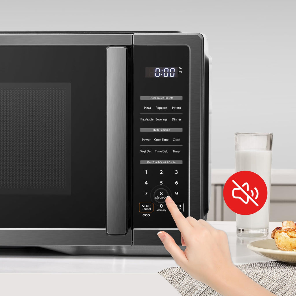 TOSHIBA ML4-EM22PAIT(SS) Countertop Microwave Oven with Sensor Cook, 6 Auto Menus, Origin Inverter, Child Lock, 2.2 Cu Ft for Large Family, 16.5 Inch