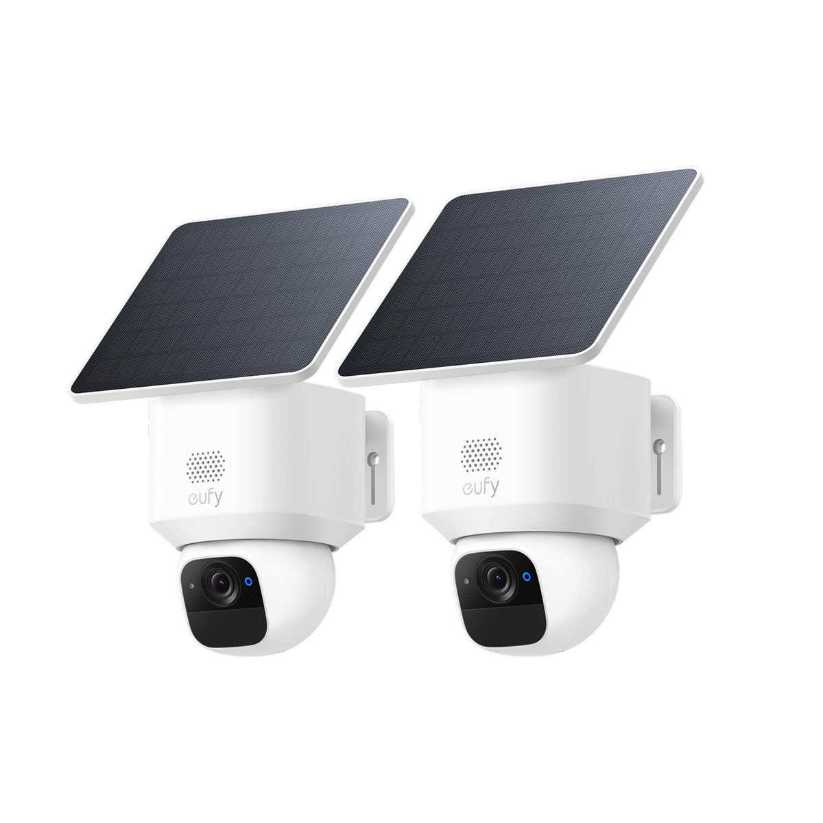 eufy Security SoloCam E30, 4-Cam Pack Kit, Security Cameras Wireless Outdoor, Solar Camera Outdoor Wireless, 360 Pan, AI Tracking, 2K Clarity, No