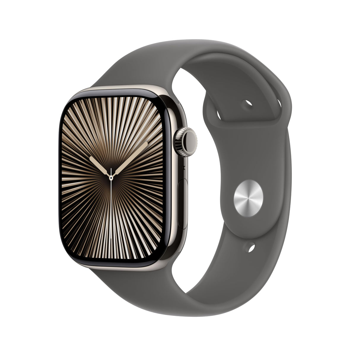 Apple Watch Series 10 [GPS 46mm case] Smartwatch with Jet Black Aluminum Case with Black Sport Band - M/L. Fitness Tracker, ECG App, Always-On Retina