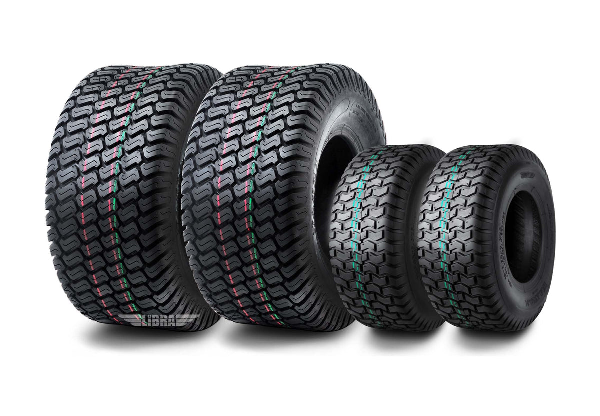 WANDA 4PC Lawn Mower Turf Tires 15x6-6 Front & 20x10-8 Rear 4PR-13016/13040