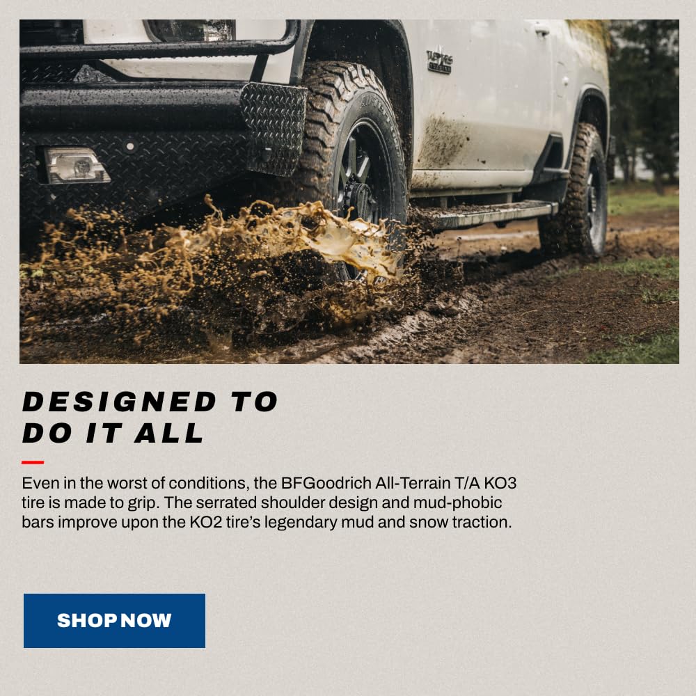 BFGoodrich All-Terrain T/A KO3 Car Tire for Light Trucks, SUVs, and Crossovers, LT265/70R17/E 123/120S