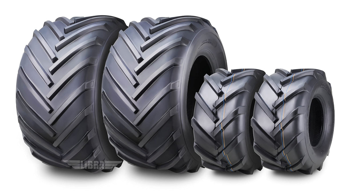 WANDA 4PC 15X6-6 & 20X10-8 Lawn Mower Tractor Tires Super Lug -13078/13071