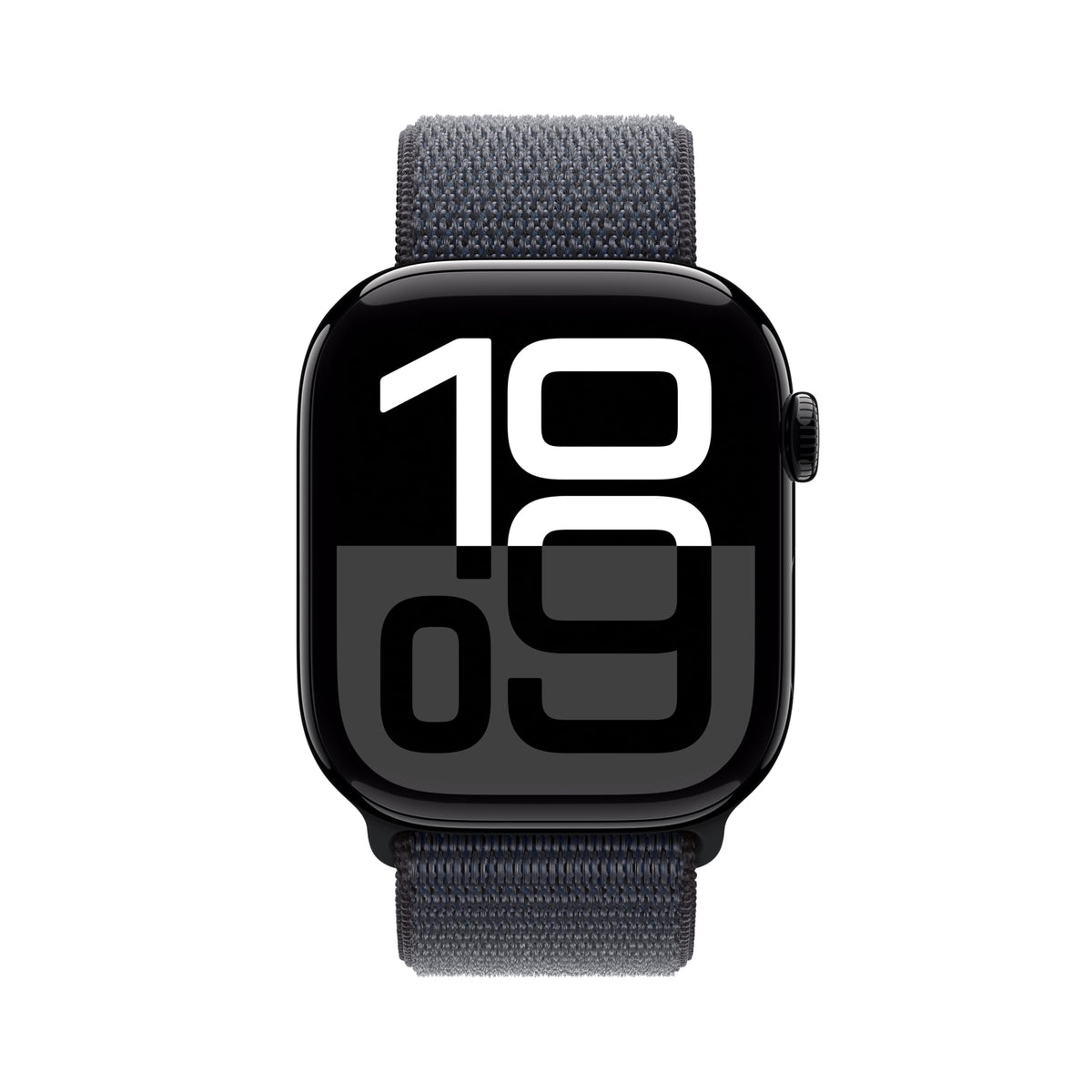 Apple Watch Series 10 [GPS 46mm case] Smartwatch with Jet Black Aluminum Case with Black Sport Band - M/L. Fitness Tracker, ECG App, Always-On Retina