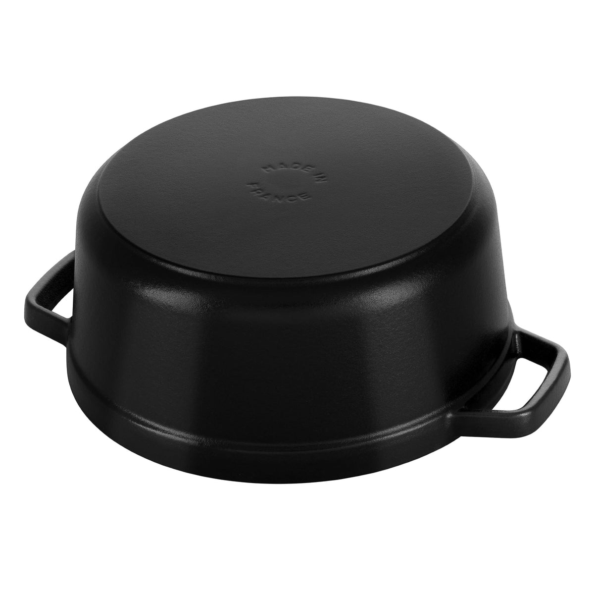 Staub Cast Iron 7-qt Round Cocotte - White Truffle, Made in France