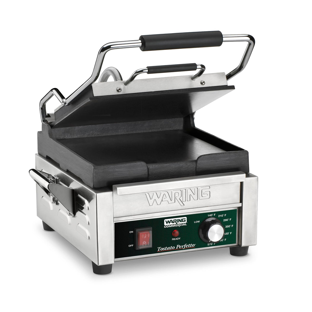 Waring Commercial WFG150 Tostato Perfetto® Compact Flat Toasting Grill, 120V, 1800W, 5-15 Phase Plug