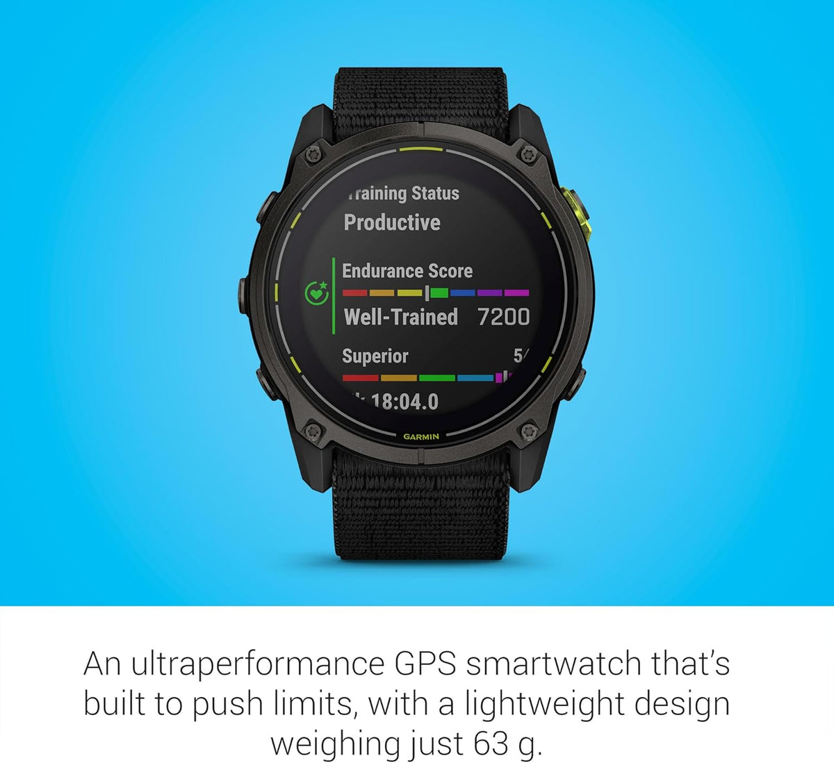 Garmin Enduro™ 3 C 51 mm, Solar, Sapphire, Ultraperformance GPS Smartwatch, Extreme Battery Life, Detailed Mapping, Built-in LED Flashlight