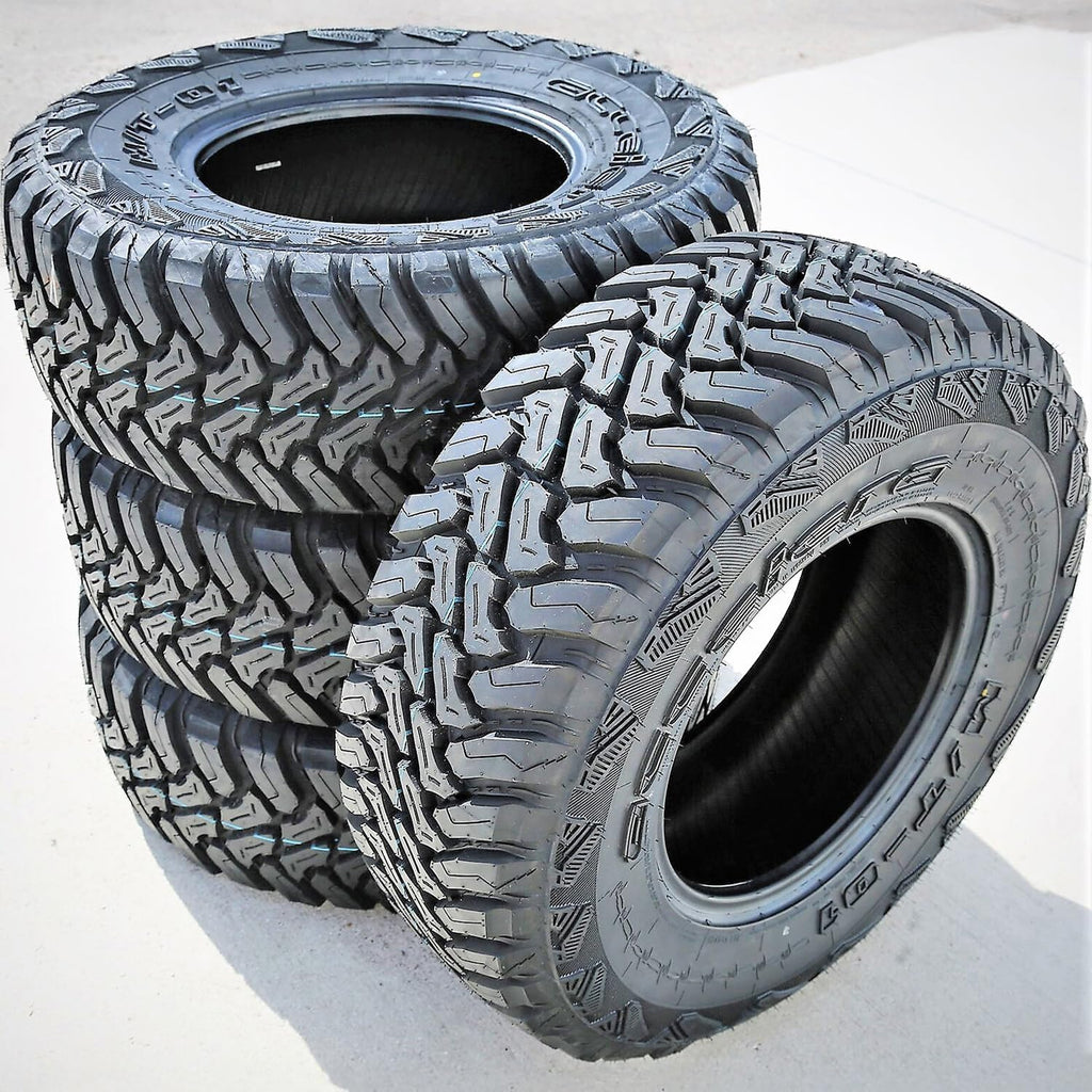 4 x Accelera M/T-01 LT265/65R17 120/117Q Mud Terrain E (10 Ply) Tires