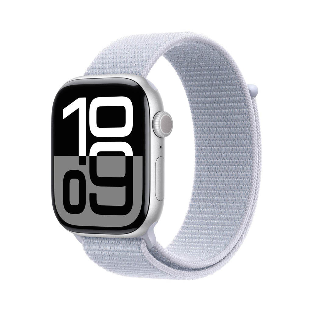 Apple Watch Series 10 [GPS 46mm case] Smartwatch with Jet Black Aluminum Case with Black Sport Band - M/L. Fitness Tracker, ECG App, Always-On Retina