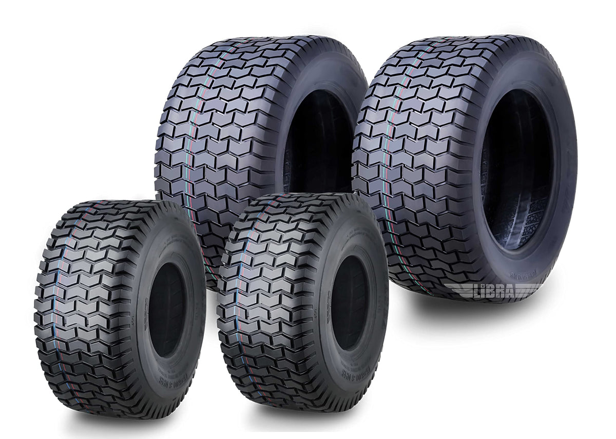 WANDA 4PC Lawn Mower Turf Tires 15x6-6 Front & 20x10-8 Rear 4PR-13016/13040