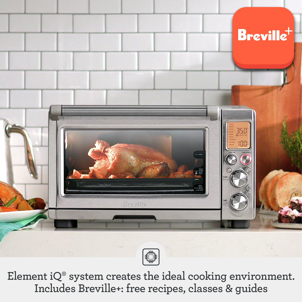 Breville the Smart Oven® Pro, Convection Toaster Oven, Small Electric Countertop Oven, BOV845BKS, Black Sesame