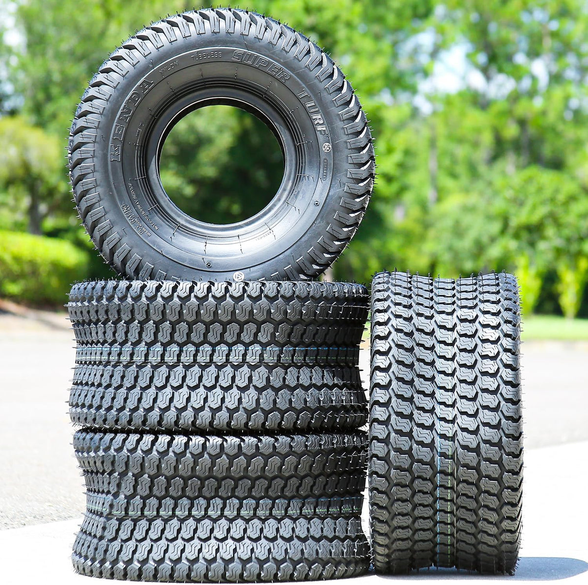 2 x Kenda K500 Super Turf 23X10.50-12 90A3 4 Ply Bias Tires