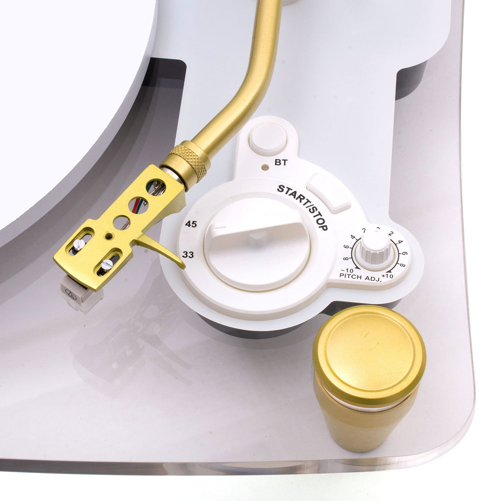 TechPlay Ghost, 2 Speed Belt Driven Turntable with Bluetooth Broadcast. Connects to Your Bluetooth Speakers wirelessly.