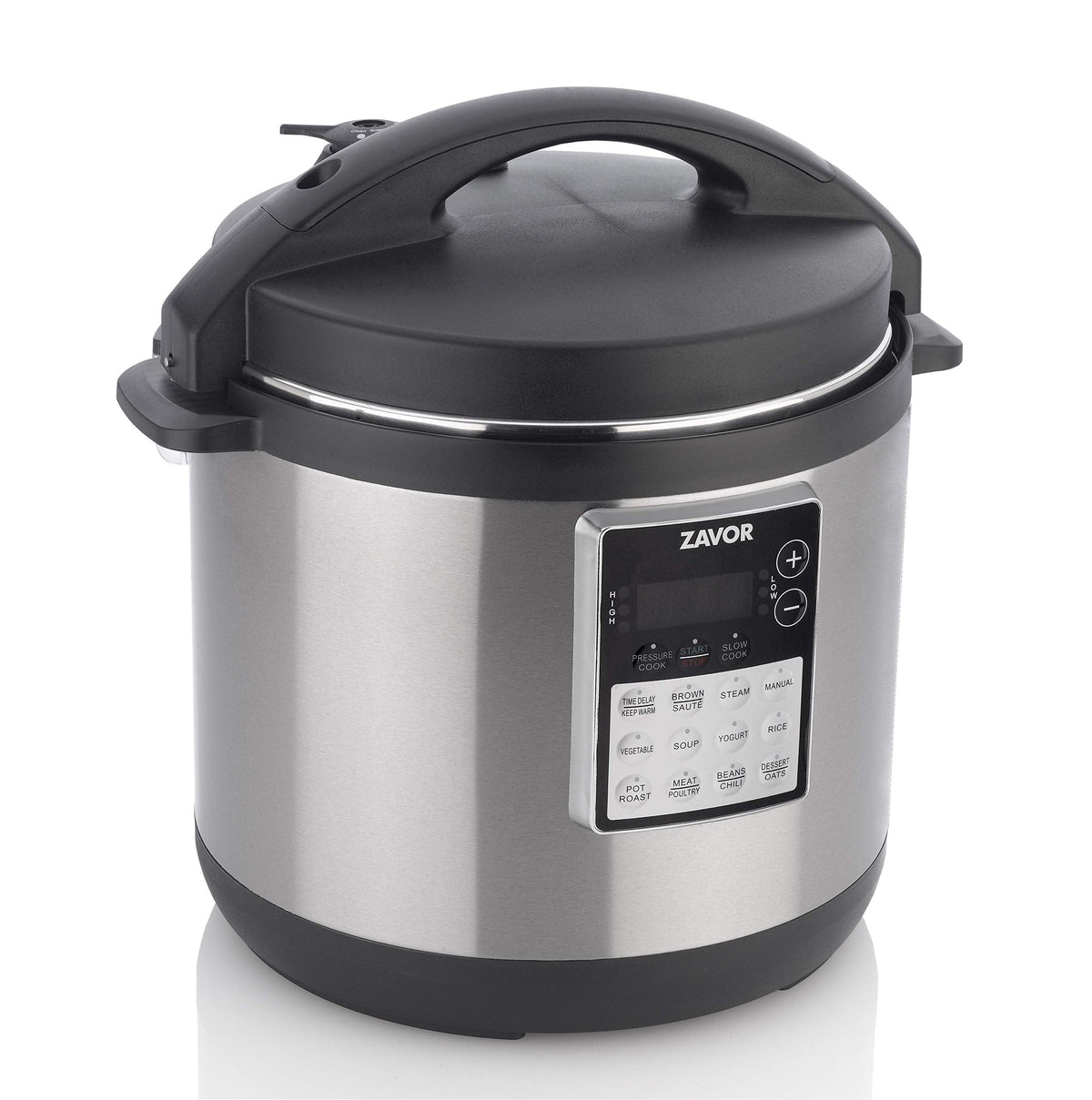 Zavor LUX LCD 6 Quart Multi-cooker with America's Test Kitchen Multicooker Perfection Cookbook, Stainless Steel