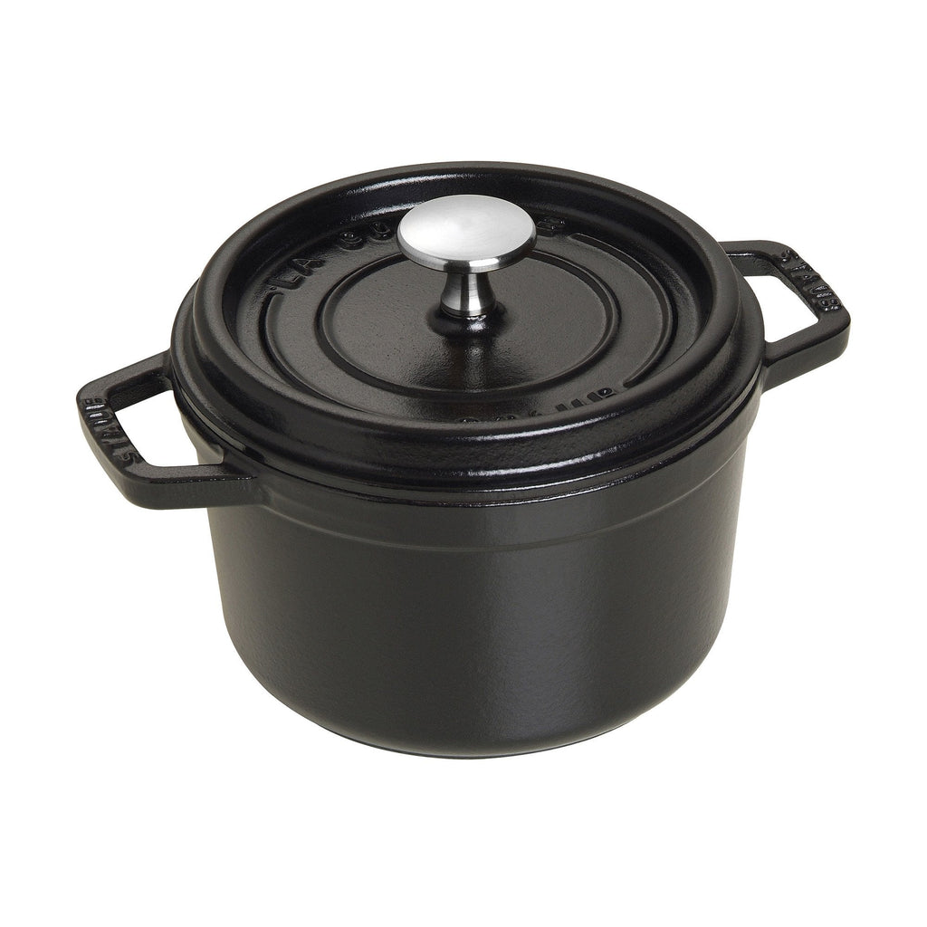 Staub Cast Iron 7-qt Round Cocotte - White Truffle, Made in France