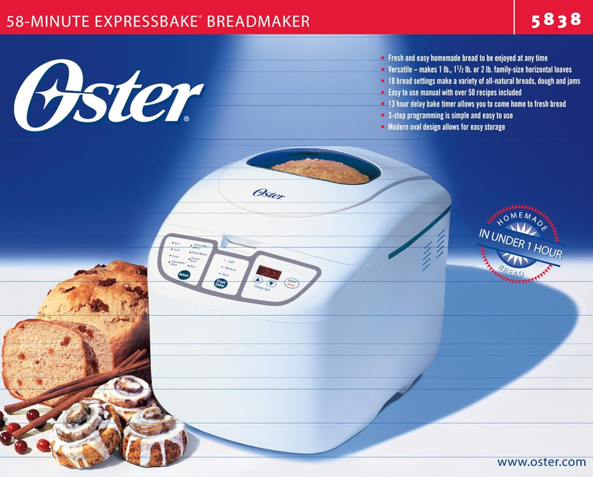 Oster 5838 58-Minute Expressbake Breadmaker