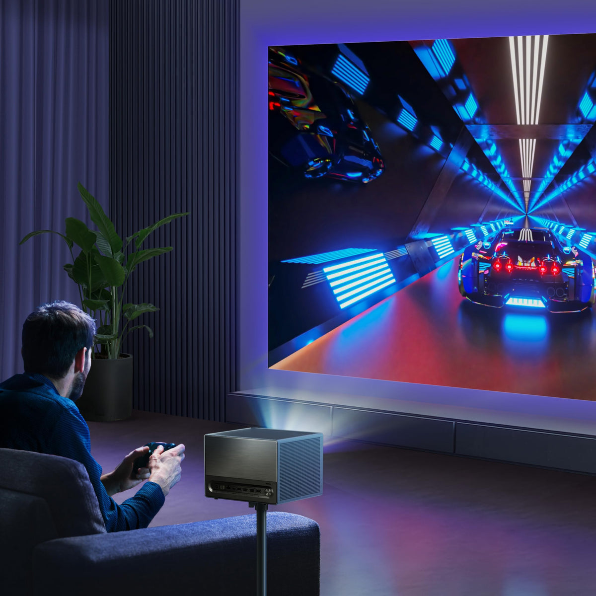 Hisense C2 Ultra, Triple Laser Smart Portable Projector, 4K UHD, 3,000 Lumens, 65 C 300, Dolby Vision, IMAX Enhanced, Sound by JBL, Netflix