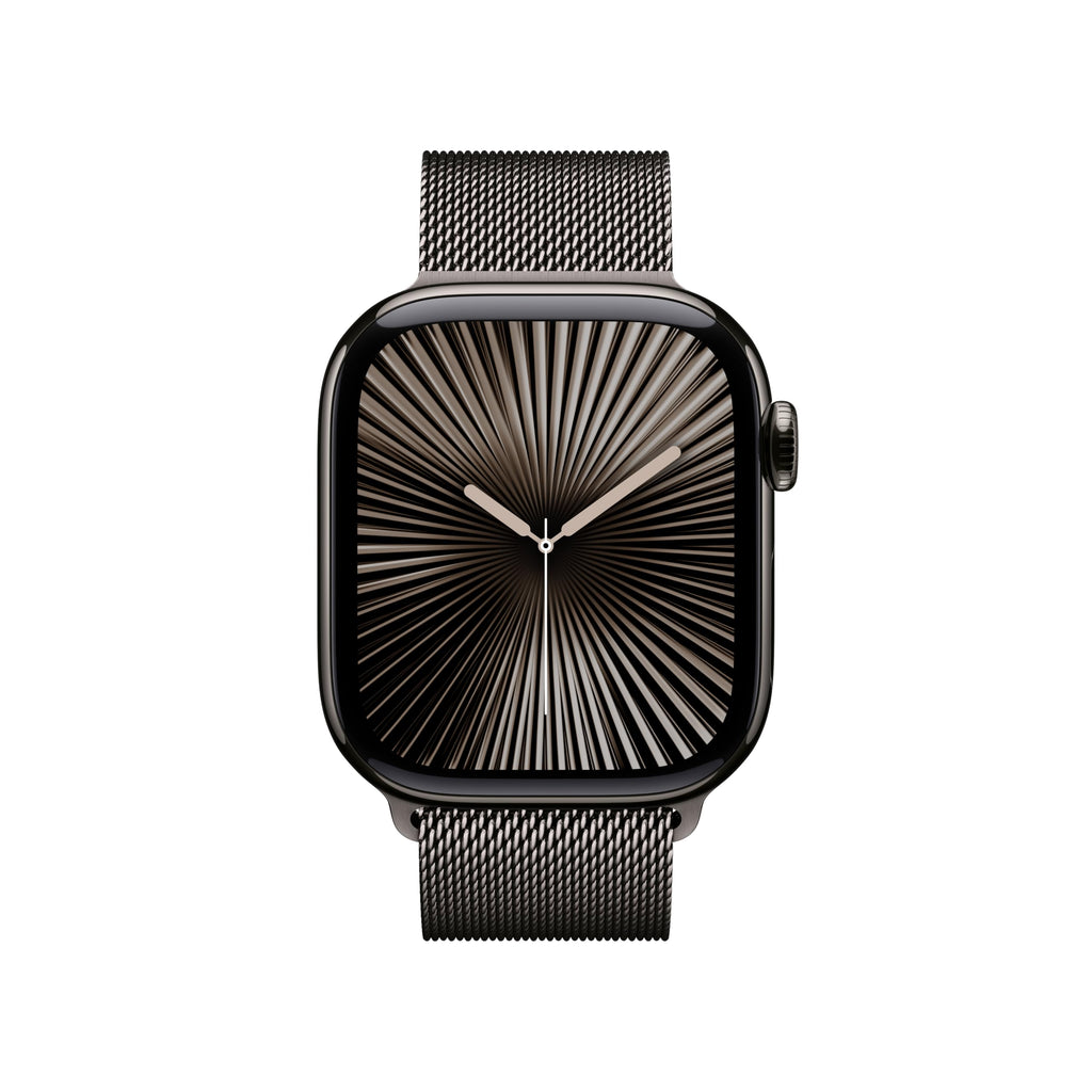 Apple Watch Series 10 [GPS 46mm case] Smartwatch with Jet Black Aluminum Case with Black Sport Band - M/L. Fitness Tracker, ECG App, Always-On Retina