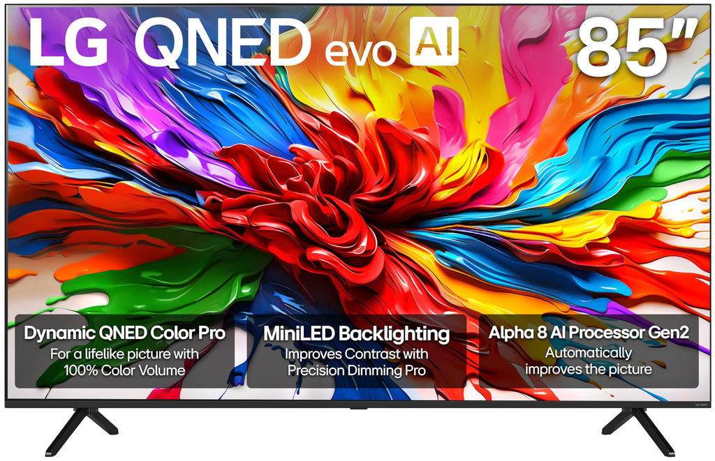 LG 75-Inch Class QNED evo AI QNED92A Series Mini LED 4K Smart TV w/Dolby Atmos, Dolby Vision, HDR10, AI Super Upscaling 4K, Filmmaker Mode, Wow