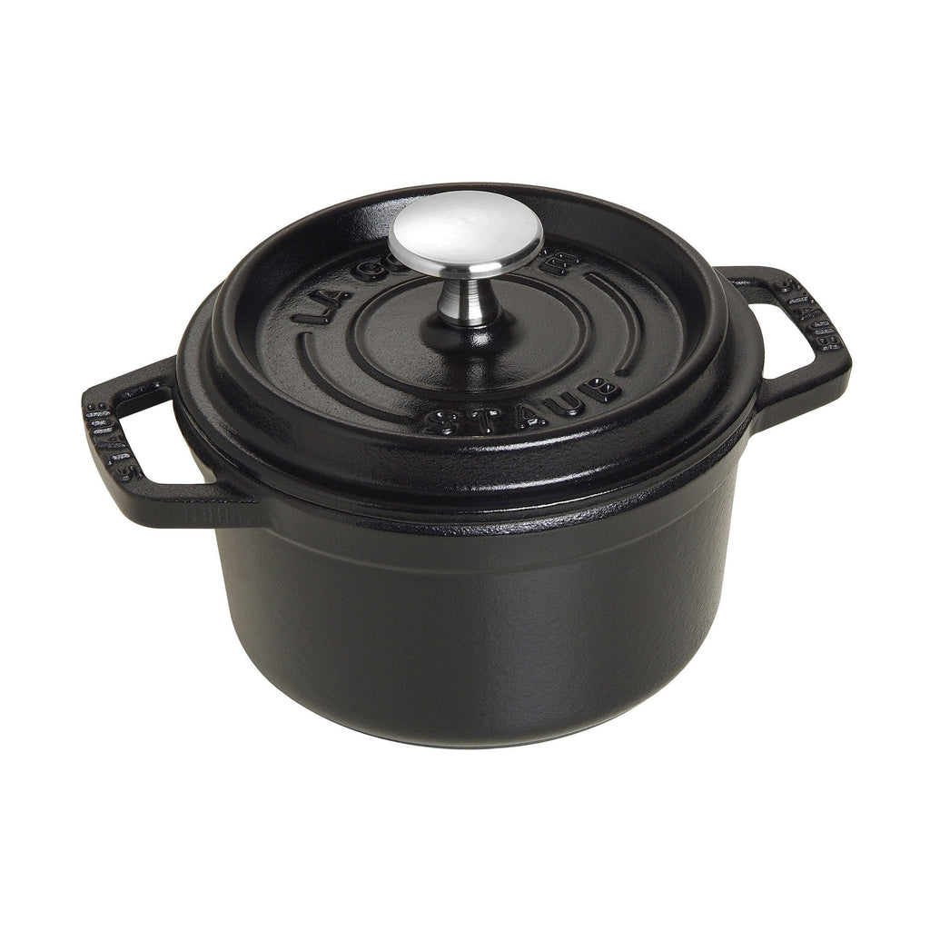Staub Cast Iron 7-qt Round Cocotte - White Truffle, Made in France