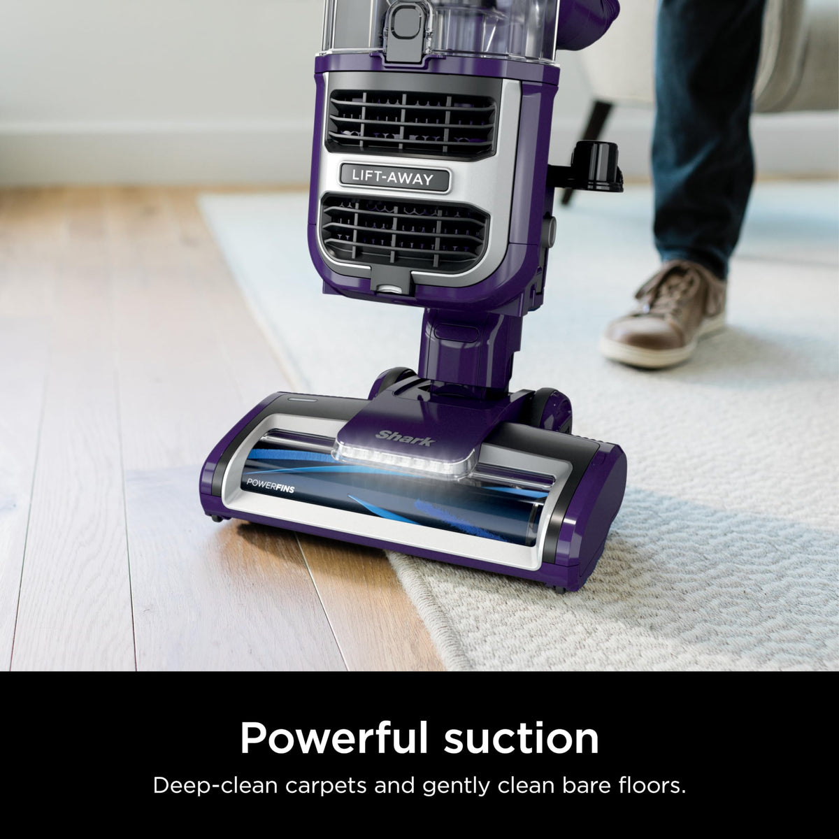 Shark NV501 Rotator Professional Lift-Away Upright Vacuum with HEPA Filter, Swivel Steering, LED Headlights, Wide Upholstery Tool, Dusting Brush &