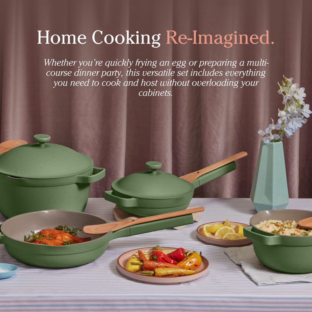 Our Place Cookware Set - 13-Piece Kit Including the Always Pan, Perfect Pot and Spatulas | Multifunctional, Toxin-Free Nonstick | Heat Safe up to