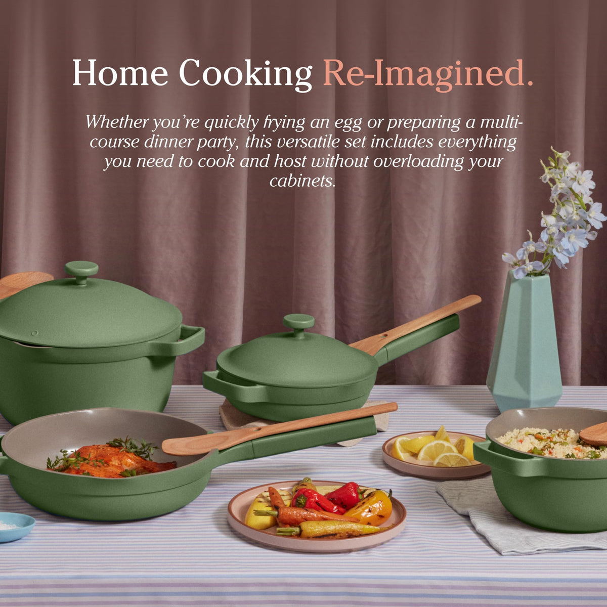 Our Place Cookware Set - 13-Piece Kit Including the Always Pan, Perfect Pot and Spatulas | Multifunctional, Toxin-Free Nonstick | Heat Safe up to