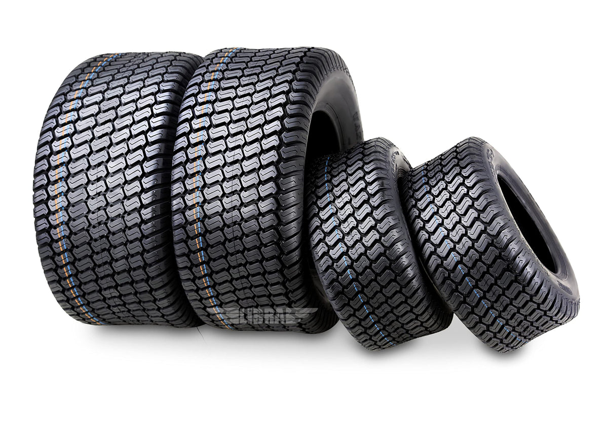 WANDA 4PC Lawn Mower Turf Tires 15x6-6 Front & 20x10-8 Rear 4PR-13016/13040