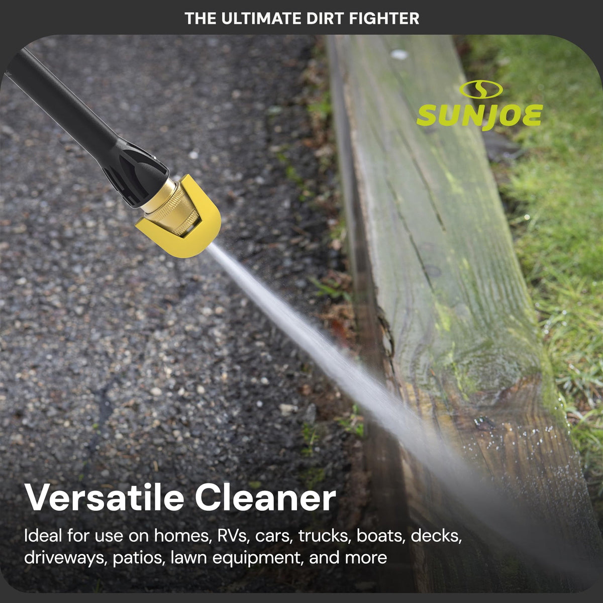 Sun Joe SPX3000-XT1 XTREAM 2,500 PSI Pressure Washer with 14.9A Motor, Includes 4 Quick-Connect Nozzles, High-Pressure Hose, Garden Hose Adapter, and