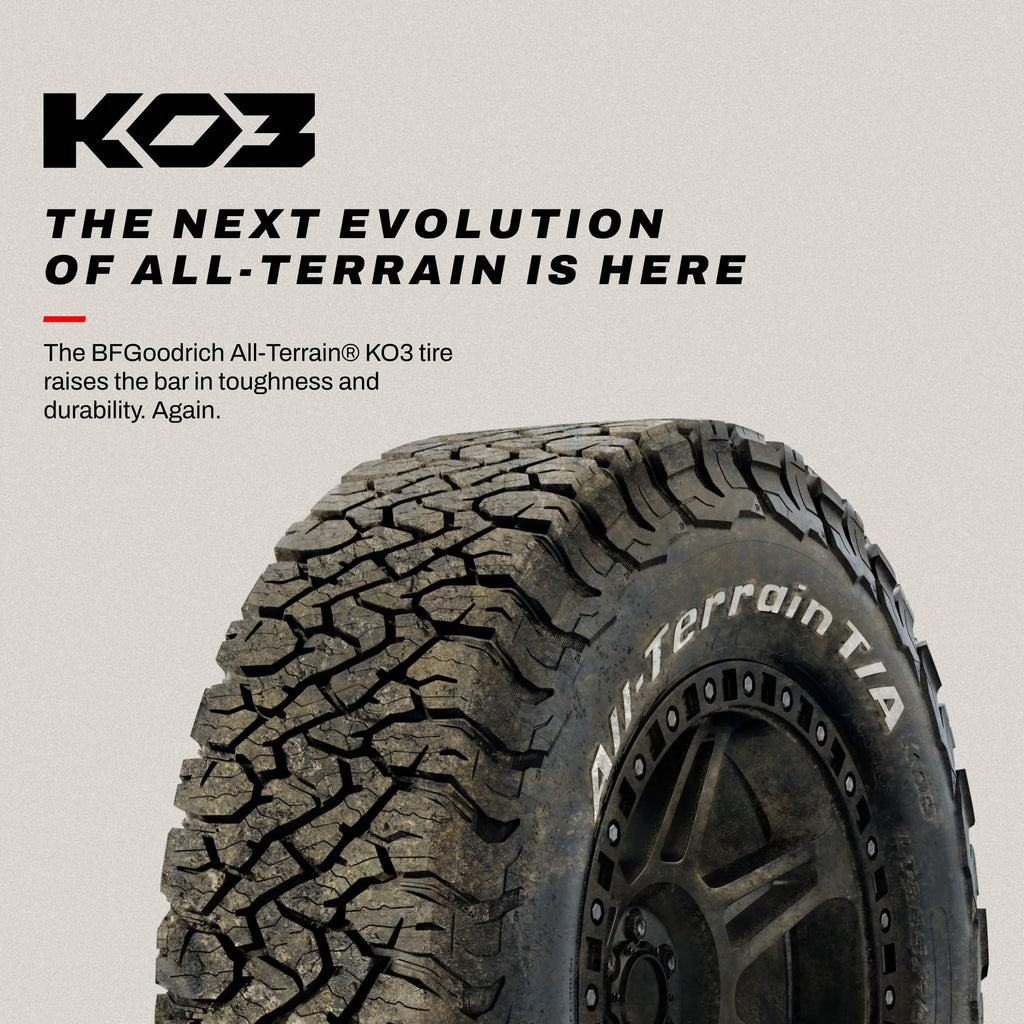 BFGoodrich All-Terrain T/A KO3 Car Tire for Light Trucks, SUVs, and Crossovers, LT265/70R17/E 123/120S