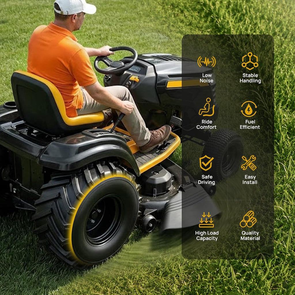 TUFFIOM 20x10.00-8 4PR Lawn Mower Tires Turf Tire Set of 2 for Garden Tractor Riding Lawnmower, Tubeless