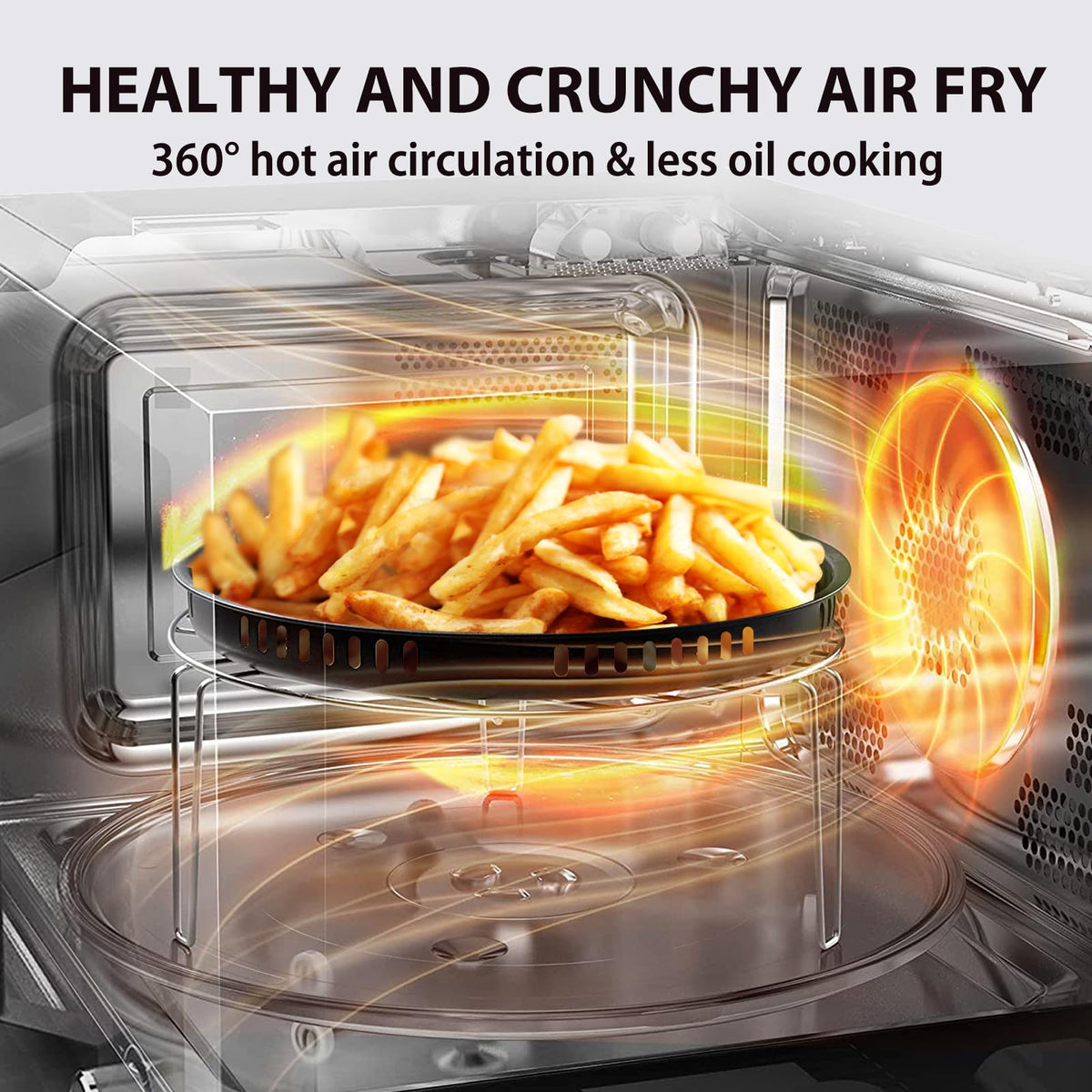 TOSHIBA 6-in-1 Inverter Countertop Microwave Oven Healthy Air Fryer Combo, MASTER Series, Air Fryer, Broil, Convection, Speedy Combi, Even Defrost