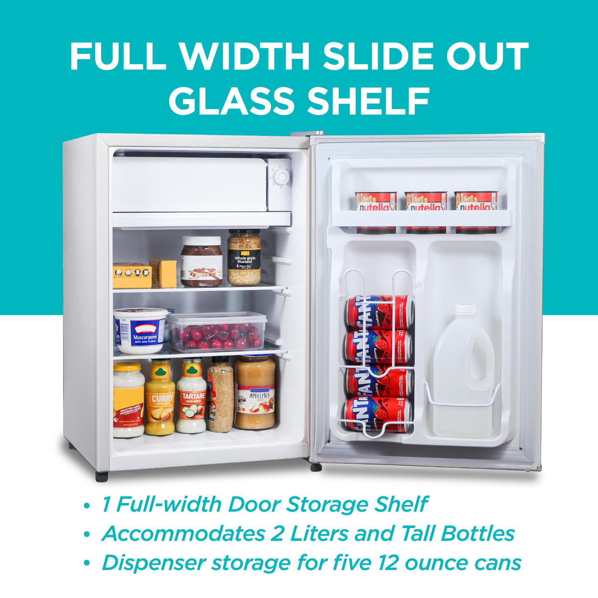 BLACK+DECKER 1.7 Cu. Ft. Compact Refrigerator, ENERGY STAR Certified, Single Door Mini Fridge with Chiller Compartment, Personal Fridge for Home or