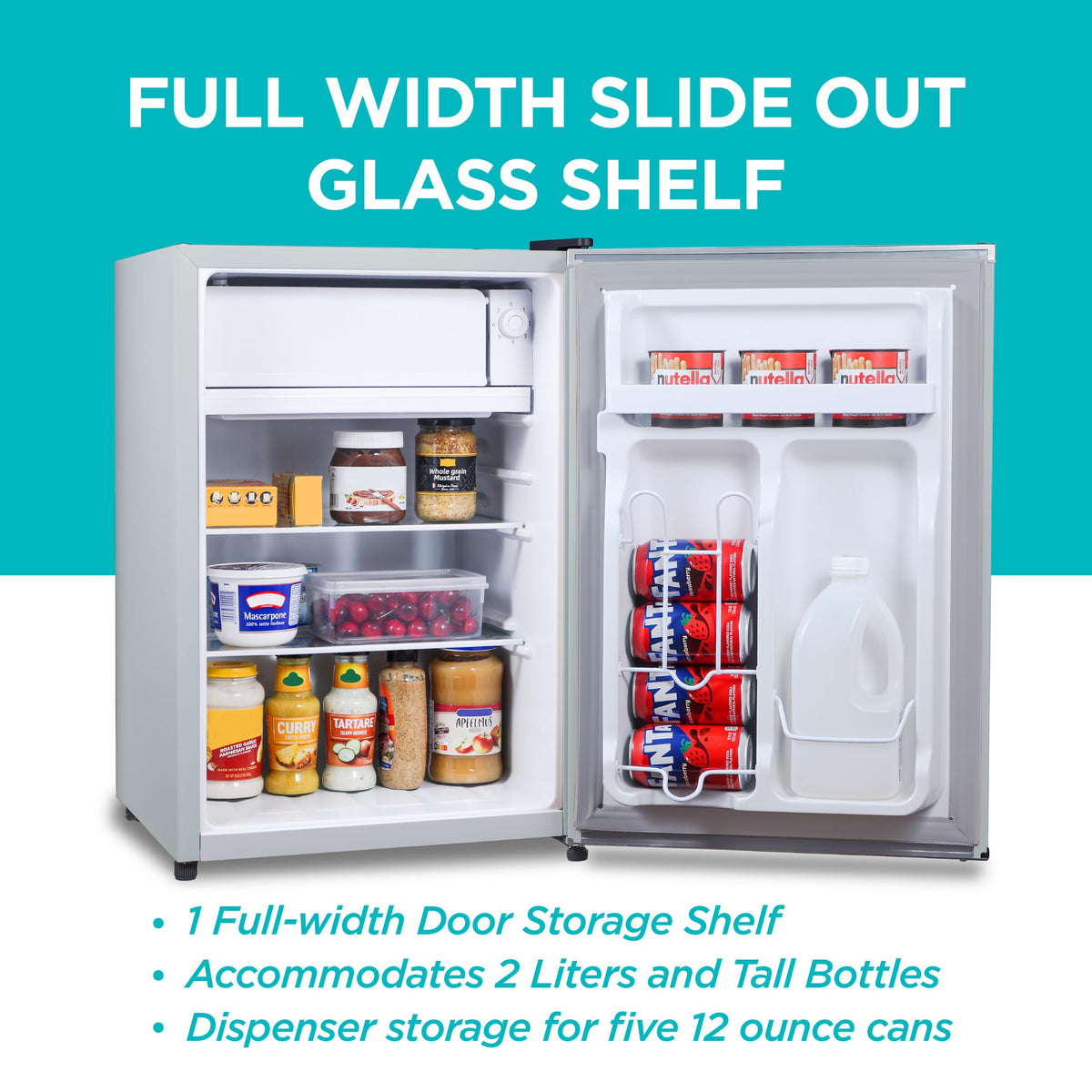 BLACK+DECKER 1.7 Cu. Ft. Compact Refrigerator, ENERGY STAR Certified, Single Door Mini Fridge with Chiller Compartment, Personal Fridge for Home or