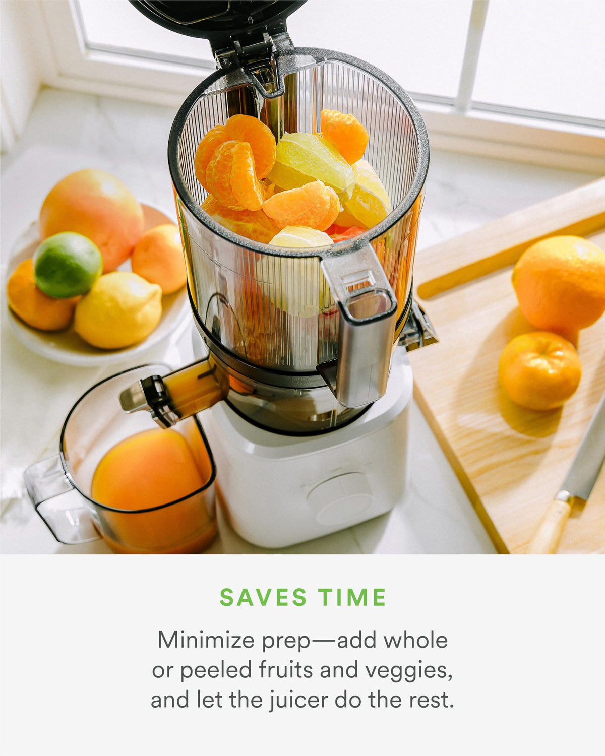 Nama J2 Cold Press Juicer C Self Feeding for Hands-Free Operation with Wide Mouth Hopper for Whole Recipe Loading, Zero Waste Masticating Juicer For