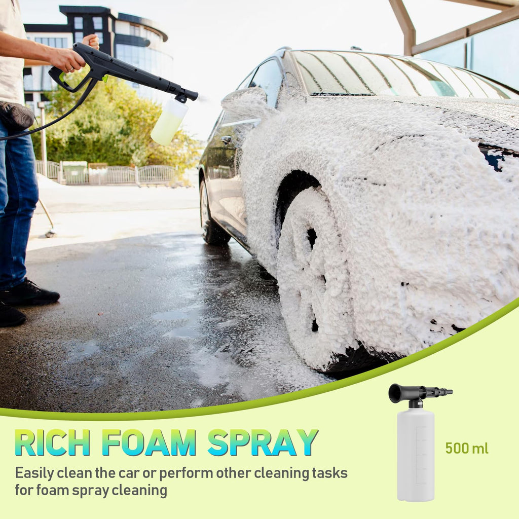 Pressure Washer Power Washers with Touch Screen, 5000PSIIMAX, High Pressure Cleaning Machine with 4 Quick Connect Nozzles and Foam Cannon for Cars