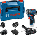 Bosch PRO 18V System accuschroefboormachine GSR12V-32FC (met GFA 12-M, GFA 12-X, GFA 12-E, GFA 12-W, GFA 12-H, extra handgreep, diepteaanslag, L-BOXX)
