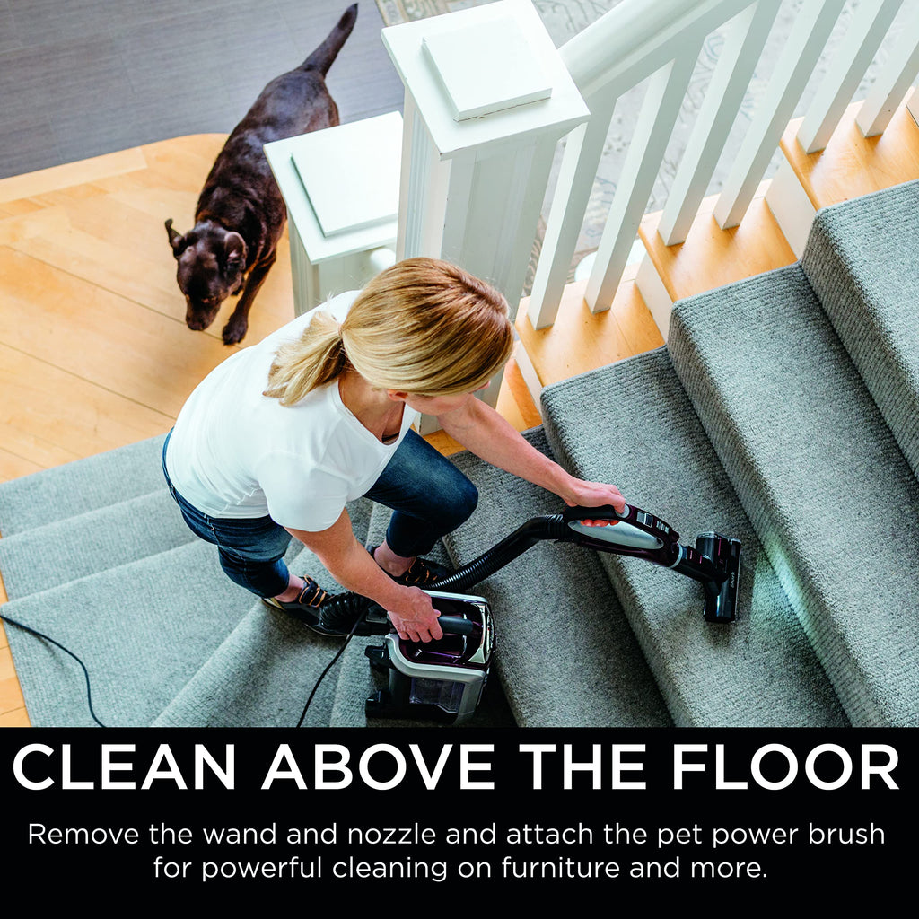 Shark NV501 Rotator Professional Lift-Away Upright Vacuum with HEPA Filter, Swivel Steering, LED Headlights, Wide Upholstery Tool, Dusting Brush &