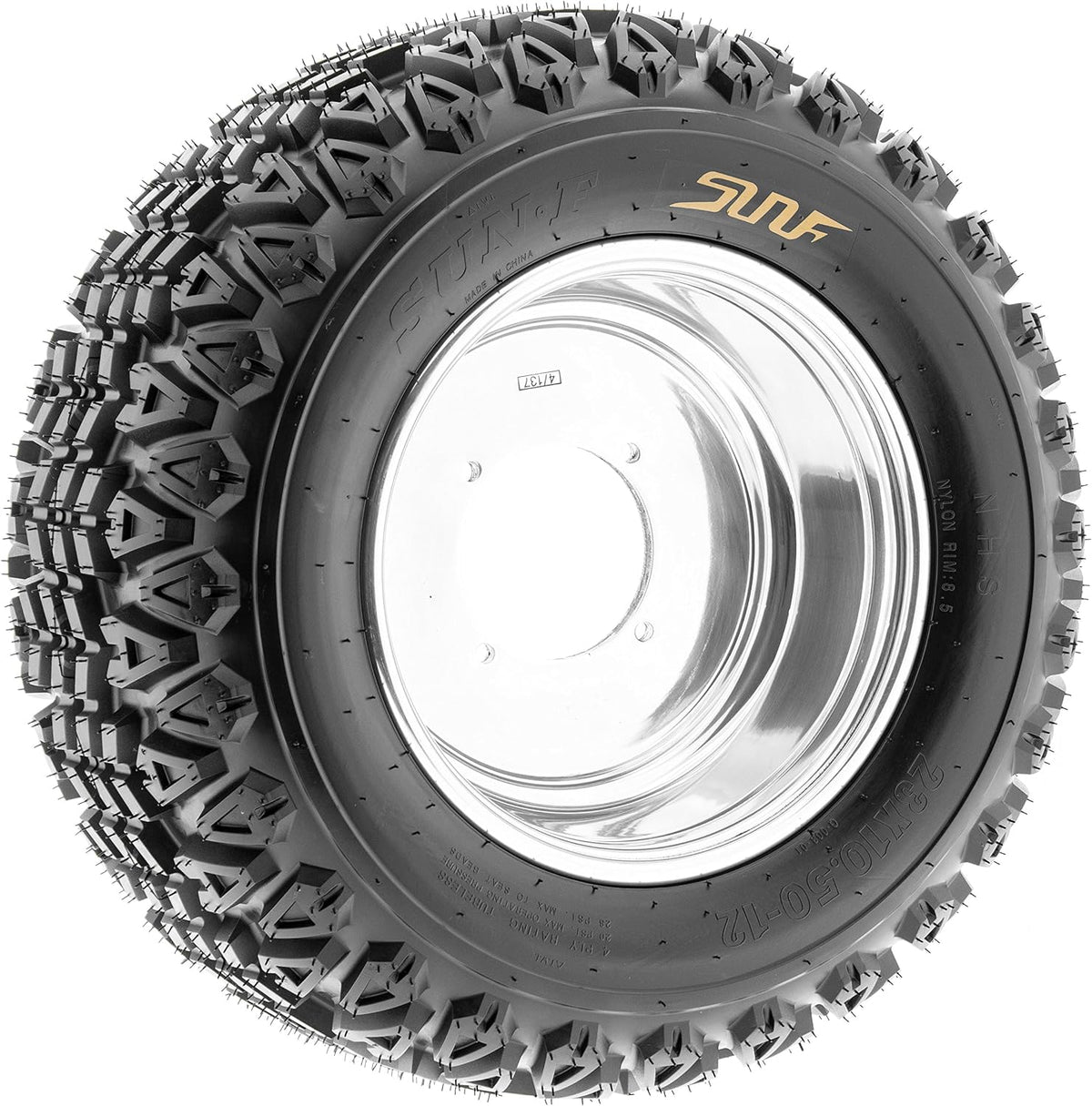 Set of 2 SunF G003 20x10-8 Riding Mower Tires, Turf Tires 20x10-8, Tractor Tires, Rim(s) NOT included