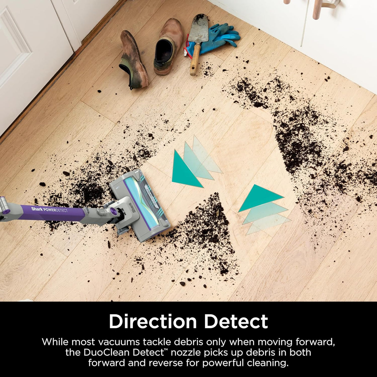Shark PowerDetect Cordless Stick Vacuum, Powerful Suction, HEPA Filtration, 70-Minute Runtime, Carpet & Hard Floor, Portable, XL Dust Cup, Stick
