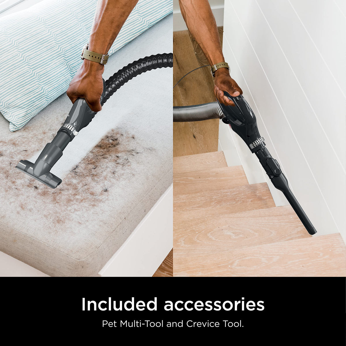 Shark NV501 Rotator Professional Lift-Away Upright Vacuum with HEPA Filter, Swivel Steering, LED Headlights, Wide Upholstery Tool, Dusting Brush &