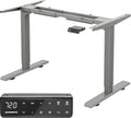 Maidesite in Hoogte Verstelbaar Elektrisch Bureau in Hoogte Verstelbaar Tafelframe,Geschikt voor Alle Gangbare Tafelbladen,2-Podium Hefbenen(Zwart)(Grijs)
