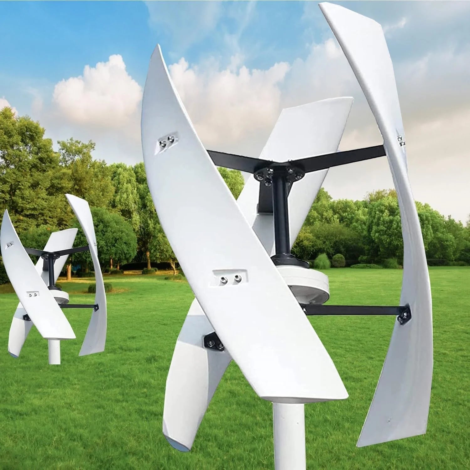 20.000 W verticale as windturbine generatorkit met controller en netomvormer - Efficiënte hernieuwbare energieoplossing voor huishoudelijk gebruik (220V)